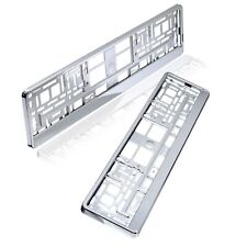 2 Kennzeichenhalter | silber