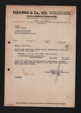 BERLIN-NIEDERSCHÖNHAUSEN, Brief 1959, Fleming & Co. KG Vulkanisier-Apparate-Fabr