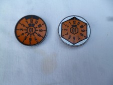 TÜV / HU + ASU Plakette im Metalltopf von 2001  für Oldtimer Geburtstag o.ä.