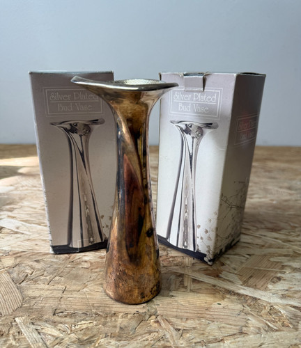 Silver plated bud - 2x,