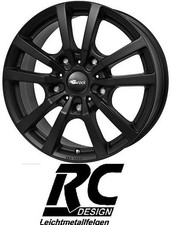 4x RC-Design RC25T 7X17 5/160 ET55 Schwarz-matt lackiert