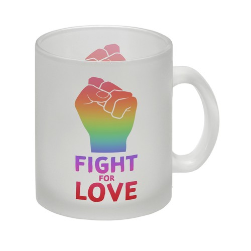 Fight for love glas tasse - love, mit