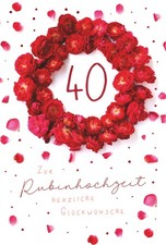 Rubinhochzeit 40. Hochzeitstag