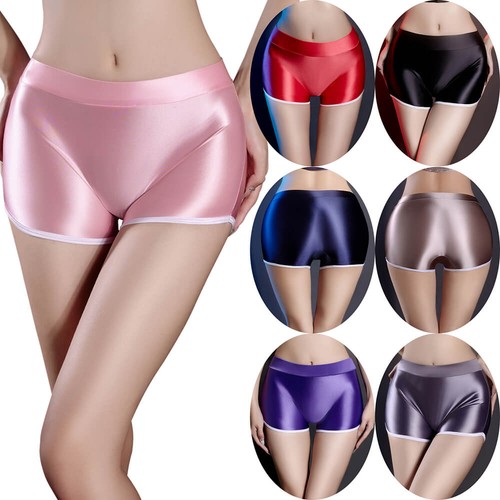 Damen satin glanz - glanz, shorts