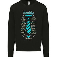 Daddy Vatertag Krawatte Lustig Dad Herren Sweatshirt Pullover