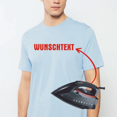 Wunschtext bügelfolie diy - bügelfolie,