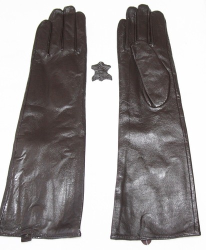 Echt leder handschuhe lang - echt,