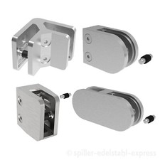 Edelstahl Glasklemme