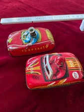 Vintage Weißblech Torpeauto Törpe Auto angetriebenem Mechanismus 1974 Ungarn DDR