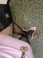 Mules Mit Pelz Pink Rosa 38