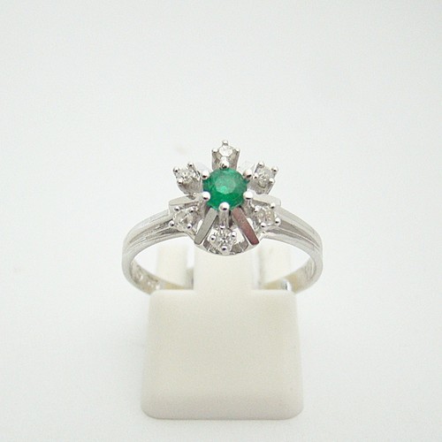 Ring gold 585er smaragd - gold,