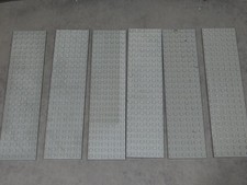 Lego 6x Platte 6x24 altgrau Space Classic Ritter Bahnhof Eisenbahn 9Volt kg