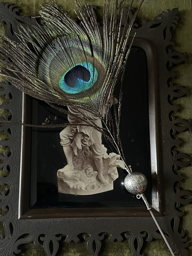 Hutnadel aus silber handarbeit - aus,