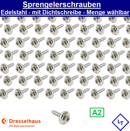 Spenglerschrauben edelstahl - edelstahl, a2