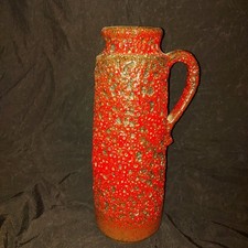 Scheurich Vase Fat Lava rot