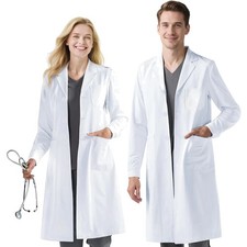 Unisex Laborkittel Weiß Dünn