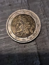Dante Alighieri 2 Euro Münze Italien