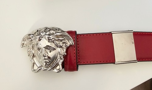 Versace medusa buckle leather - medusa,