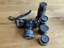 Minolta X-300 Analog Spiegelreflexkamera mit vielen Objecktiven Starterset