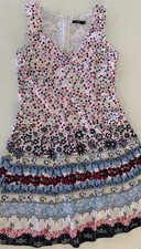 Kleid Sommerkleid von Zero in Gr 38 40 Bunt Gemustert 