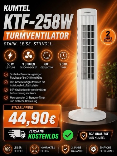 Turmventilator weiss 50 - turmventilator,