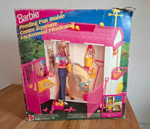 Barbie feeding fun stable - barbie,