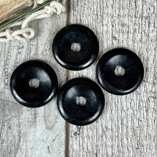 Schungit donut 30mm edelstein - donut,