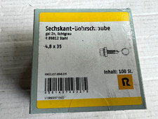 Reyher Bohrschrauben  Ø 4,8x35mm  100St sechskantkopf  Lichtgrau /  Aktion 2025