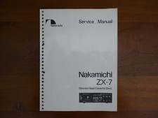 Nakamichi ZX-7 Bedienungsanleitung Instruction / User manual RARE