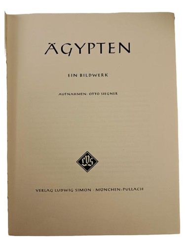 ägypten bildband otto siegner - bildband,