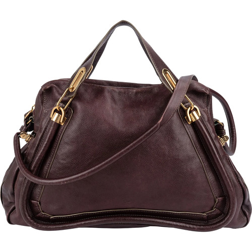 Chloé leather large paraty - chloé,
