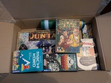 Fünf Brettspiele Sammlung Konvolut Gesellschaftsspiele - Junta, Machi Koro, u.m.