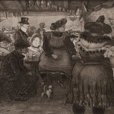 Heinrich Zille Tingel Tangel Wirtshaus Berlin Milieukunst Heliogravure sign 1903