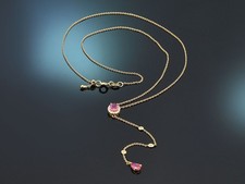 FEINES Y-COLLIER MIT RUBINEN