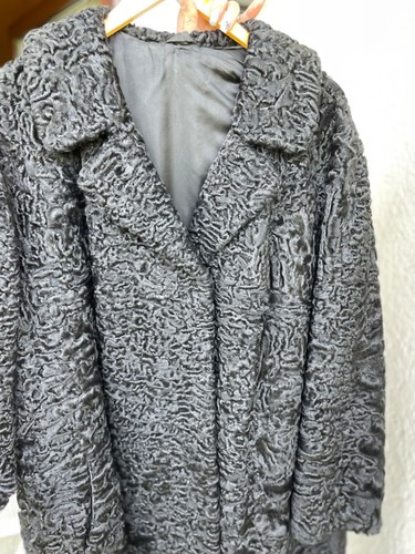 Persianer mantel schwarz - persianer,