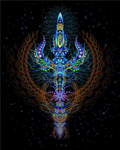 Backdrop psychedelisch - uv,