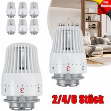 2-6Stk Thermostatkopf Heizkörper Regler Thermostat Kopf Heizung Ventil M30 x 1,5