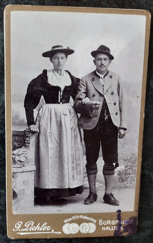 Cdv foto georg pichler - pichler, hallein