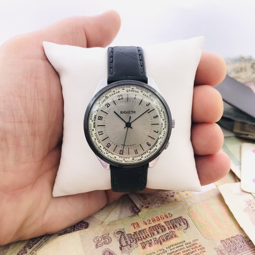 Raketa world time 24 - world,