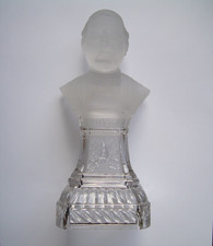 Seltene Glas-Figur Papst Pius X Wallfahrtsandenken Rom Italien um 1905 Vatikan