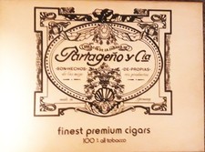 Werbeschild für Zigarren Partageno  aus Holz