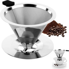 Kaffeefilter Edelstah Wiederverwendbar Dauer Tropfkaffeeaufsatz 800 Maschen