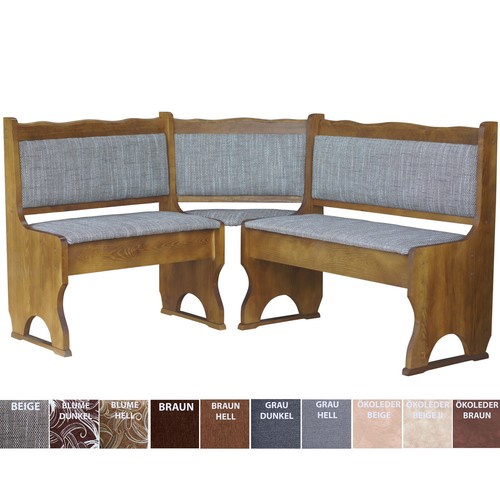 Polster eckbank kiefer holz - eckbank,