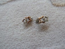 Ohrstecker silber 925/rosegold, Sterne mit Zirkonia...LOOK!!!