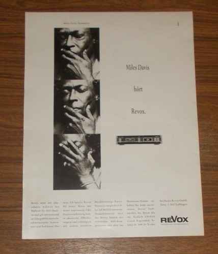 Seltene werbung vintage revox - seltene,