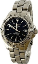Breitling Colt Ocean A17350 Black Dial 38mm Automatic Mens Watch Excellent A4747