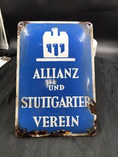 Altes Emaille Schild Allianz