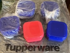 NEU OVP TUPPERWARE 450ml Dose Bellevue Mit Deckel Blau/Pink