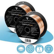 2 x MIG MAG Schweißdraht ER70S6  0,8 mm 1 kg D100 Rolle schweißen welding