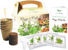 Pizza & Pasta Box - Kräuter Anzuchtset - zum Selberzüchten oder zum Verschenken 